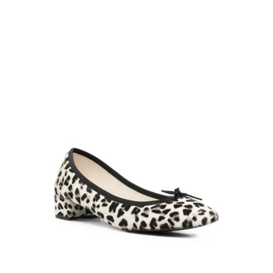 26FW 레페토 슈즈 V080PONY CAM BALGOM 1527 WHITE BLACK - REPETTO