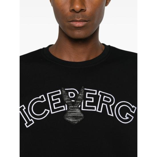 26FW 아이스 비 아이스버그 니트웨어 E012 630A 9000 BLACK - ICE B ICEBERG