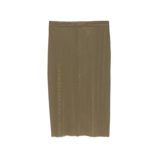 26FW 더프랭키샵 미디 스커트 SUVA SHEER KHAKI GREEN