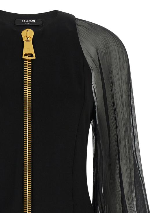 26FW 발망 숏 원피스 HF1R9461MI60EAP Black - BALMAIN