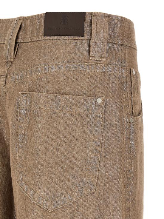 26FW 브루넬로 쿠치넬리 데님 팬츠 MP109P4091C1340 Beige - BRUNELLO CUCINELLI