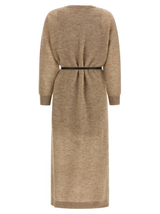 26FW 브루넬로 쿠치넬리 미디 원피스 MGG270A90PCZA11 Beige - BRUNELLO CUCINELLI