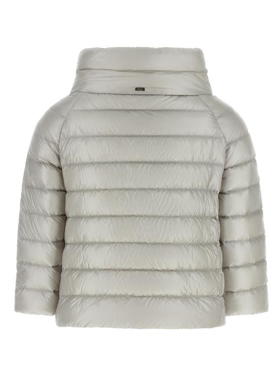 26FW 에르노 소피아 레귤러 핏 케이프 다운 자켓 PI0046DIC12017Z9402 Gray - HERNO