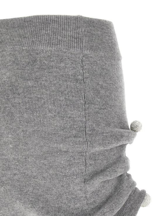 26FW 쥬세페 디 모라비토 미디 스커트 07PFKNS419X1676095 Gray - GIUSEPPE DI MORABITO