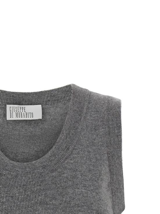 26FW 쥬세페 디 모라비토 탑 07PFKNT420X1676095 Gray - GIUSEPPE DI MORABITO