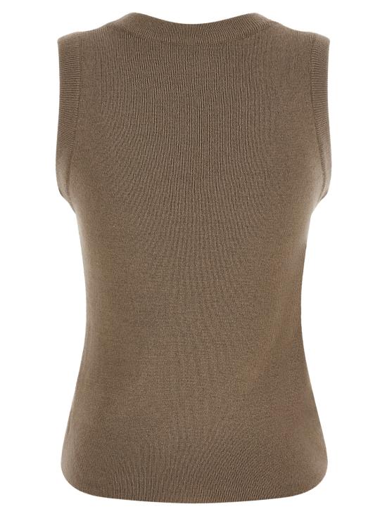 26FW 쥬세페 디 모라비토 민소매 티셔츠 07PFKNT420X1676028 Beige - GIUSEPPE DI MORABITO