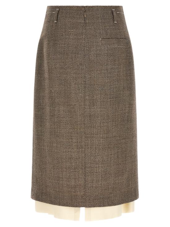 26FW 텔라 미디 스커트 110159010590Y001 Beige - TELA