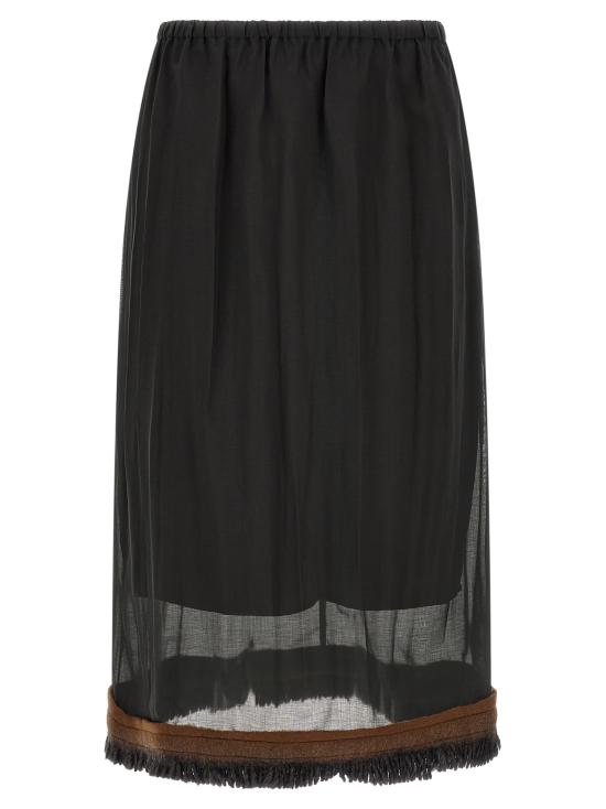 26FW 텔라 미디 스커트 110147010591X001 Black