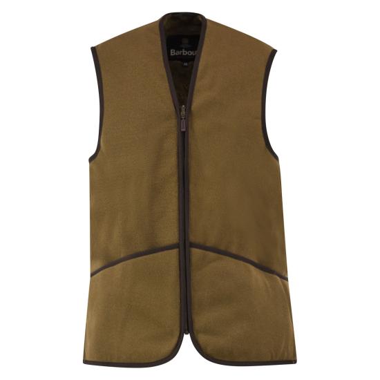 26FW 바버 웜 파일 웨이스트코트 집 인 라이너 MLI0004 LIGHT BROWN