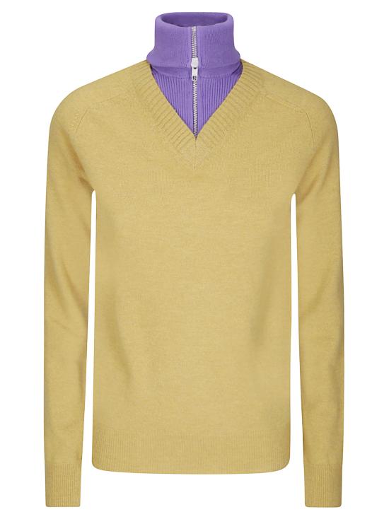 26FW MM6 메종마르지엘라 긴팔 티셔츠 S62HA0109M13343 961 Mustard violet