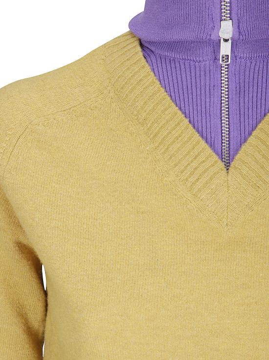 26FW MM6 메종마르지엘라 긴팔 티셔츠 S62HA0109M13343 961 Mustard violet - MM6 MAISON MARGIELA