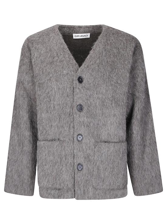 26FW 아워레가시 가디건 몰 그레이 헤어리 울 M2266CM MOLEGRY MOLE GREY