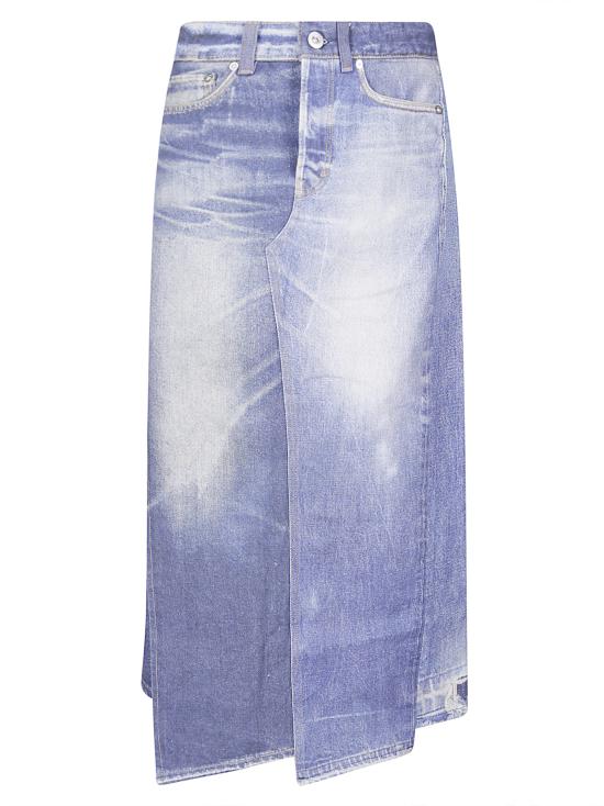 26FW 아워레가시 데님 스커트 W4265CAZ AZRPRT AZURE PRINT