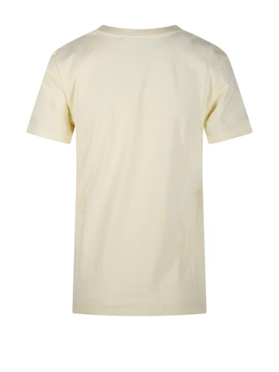 26FW 메종키츠네 폭스 헤드 레귤러 폴로 티셔츠 PW00113KJ7026 0424 PASTEL YELLOW - MAISON KITSUNE