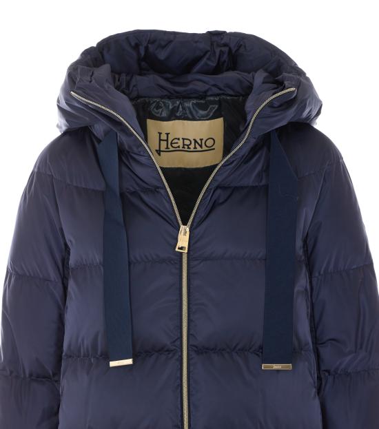 26FW 에르노 새틴 A-셰이프 재킷 PI1304D 12170Z9202 Blue - HERNO