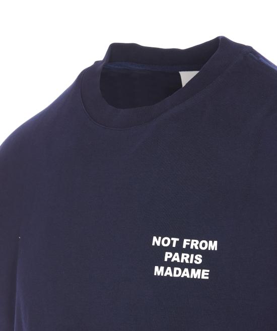26FW 드롤드무슈 반팔 티셔츠 TS203 CO002NY Blue - DROLE DE MONSIEUR