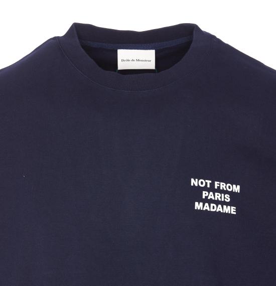 26FW 드롤드무슈 반팔 티셔츠 TS203 CO002NY Blue - DROLE DE MONSIEUR