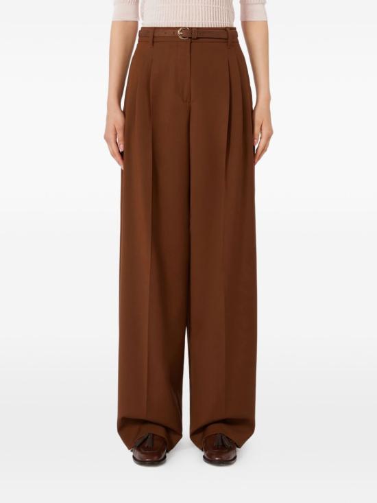 26FW 막스마라 스트레이트 팬츠 2616131081600 003 Brown - MAX MARA
