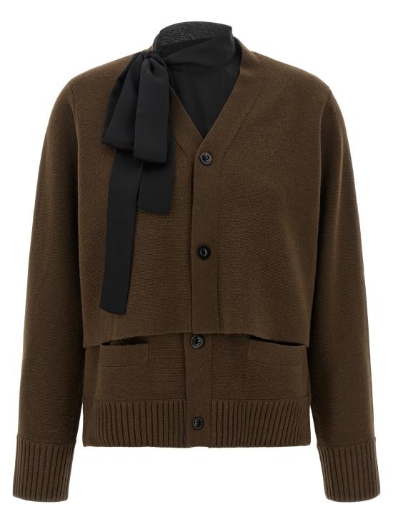 26FW 사카이 가디건 2608673601 Brown