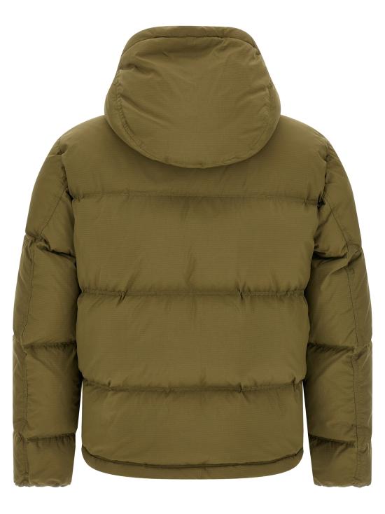 26FW 스톤 아일랜드 매트 립스탑 코듀라 어드밴스드 패브릭스 디테처블 후드 티어-레지스턴트 다운 자켓 L2S154100013S0483V005G Green - STONE ISLAND