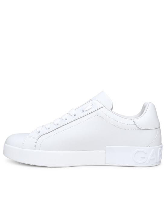 26FW 돌체앤가바나 카프스킨 포르토피노 스니커즈 CS1772 A106580001 WHITE - DOLCE & GABBANA