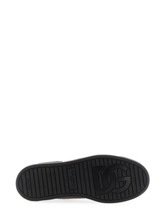 26FW 돌체앤가바나 DG 로고 카프스킨 나파 포르토피노 스니커즈 CS1772 AC3308B956 BLACK - DOLCE & GABBANA