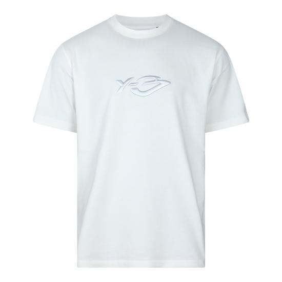 26FW 와이쓰리 반팔 티셔츠 KW8184 WHITE CHALK WHITE