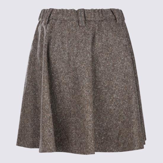 26FW 브루넬로 쿠치넬리 미디 스커트 MD002G4103 C002 MORO - BRUNELLO CUCINELLI