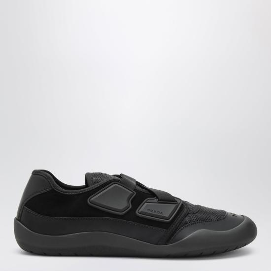 26FW 프라다 메쉬 나일론 로우톱 스니커즈 2EE487G0003H0K Black