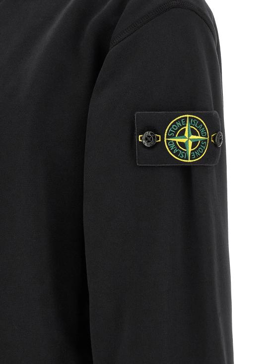 26FW 스톤 아일랜드 긴팔 티셔츠 6100009 스웨트셔츠 블랙 - STONE ISLAND