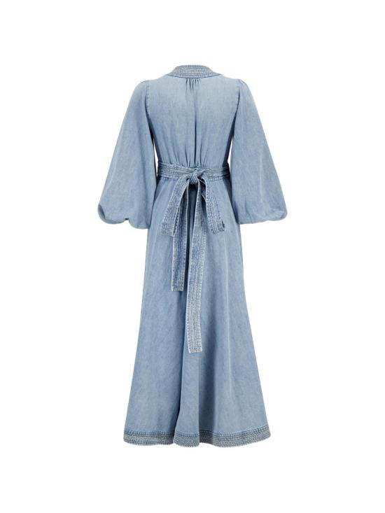 26FW 짐머만 미디 원피스 7266DSS262SKYLK LIGHT BLUE - ZIMMERMANN