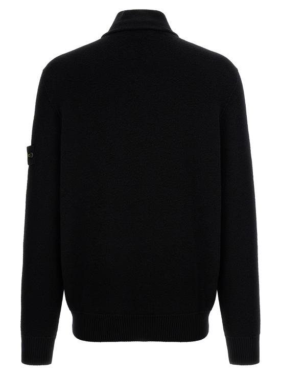 26FW 스톤 아일랜드 니트웨어 배지  스웨터 및 카디건 블랙 - STONE ISLAND