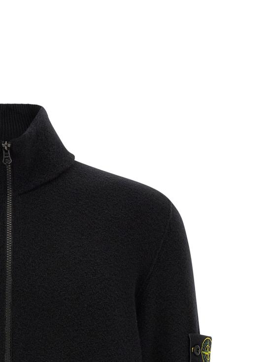 26FW 스톤 아일랜드 니트웨어 배지  스웨터 및 카디건 블랙 - STONE ISLAND