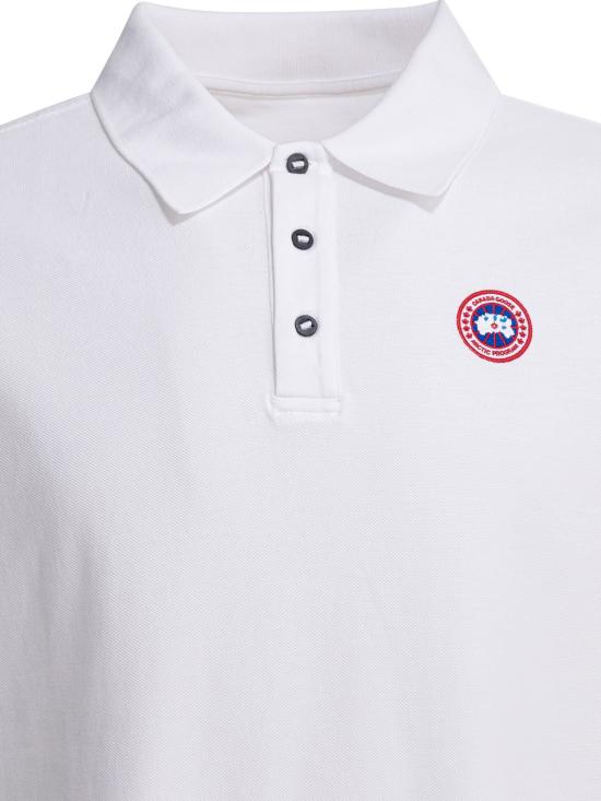 26SS 캐나다구스 폴로 티셔츠 베클리 폴로 셔츠 화이트 - CANADA GOOSE