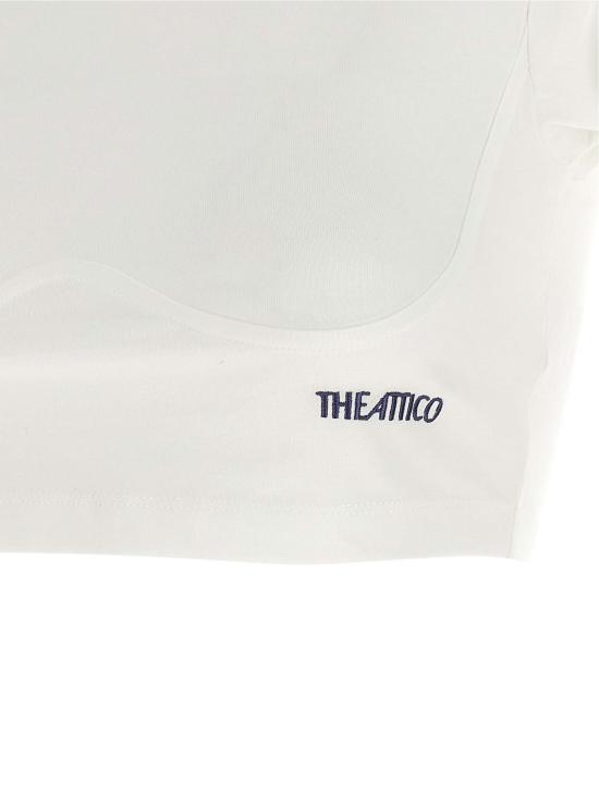 26FW 디 아티코 탑 뷔스티에 크롭 티셔츠 화이트 - THE ATTICO