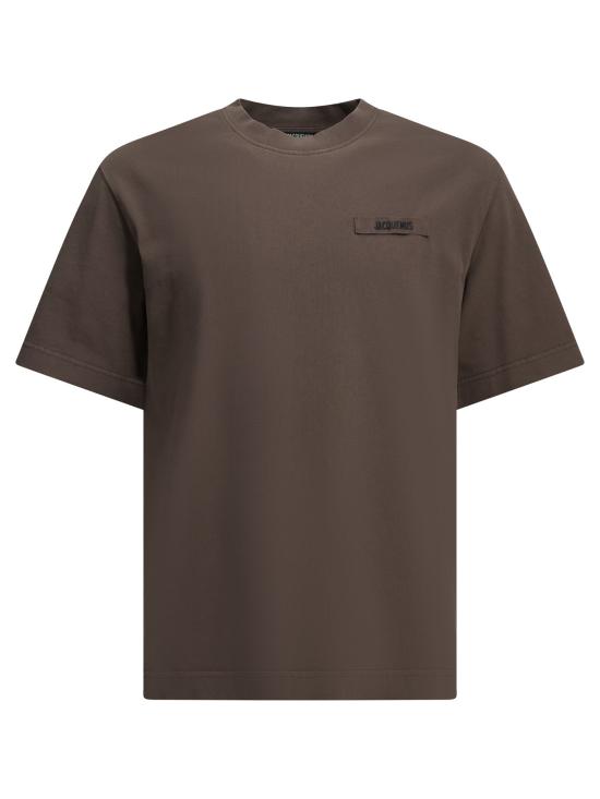26FW 자크뮈스 그로그랭 로고 티셔츠 TSM00133AJ00226BROWN