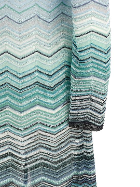 26SS 미소니 니트웨어 쉐브론 가디건 스웨터 및 가디건 멀티컬러 - MISSONI