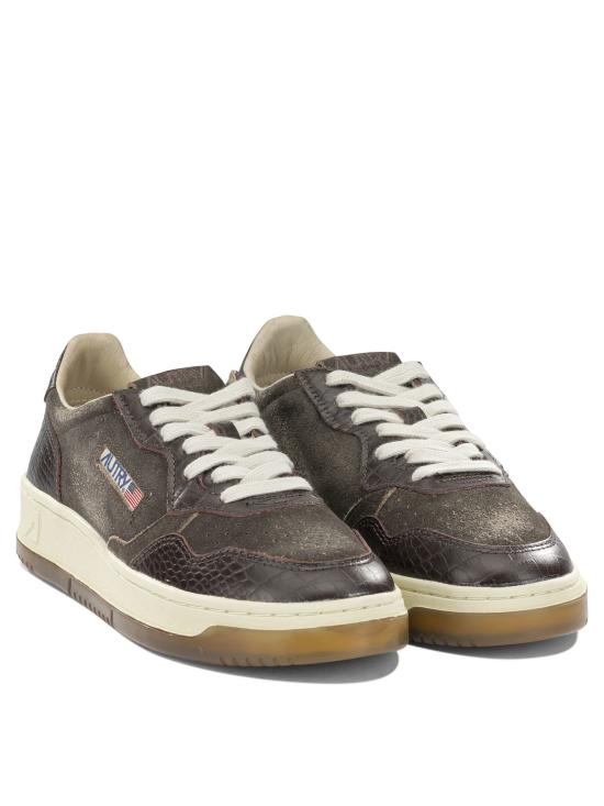 26FW 오트리 메달리스트 로우 레더 스니커즈 AULWCJ01 Brown - AUTRY