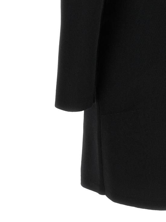 26FW 엘리자베타프랜치 숏 원피스 패브릭 스티치 니트 드레스 블랙 - ELISABETTA FRANCHI