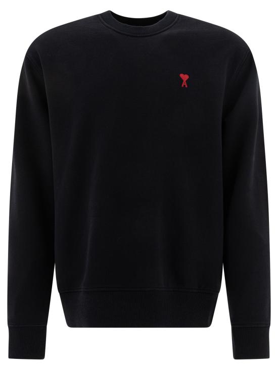 26FW 아미 스몰 하트 로고 스웨트셔츠 BFUSW035 730001 Black