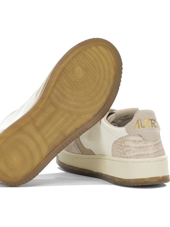 26FW 오트리 메달리스트 로우 레더 스니커즈 AULWCZ01 Beige - AUTRY