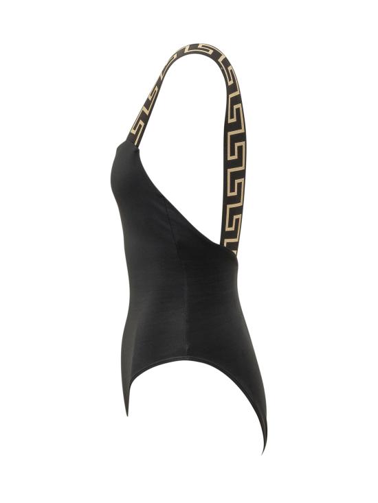 26FW 베르사체 그레카 보더 원피스 스윔수트 ABD010981A11119 A1008 BLACK - VERSACE