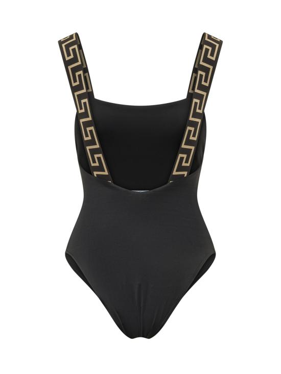 26FW 베르사체 그레카 보더 원피스 스윔수트 ABD010981A11119 A1008 BLACK - VERSACE