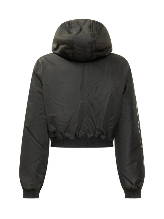 26FW [키즈] 오프화이트 자켓 44GEH005F26F00 1002 BLACK T - OFF WHITE