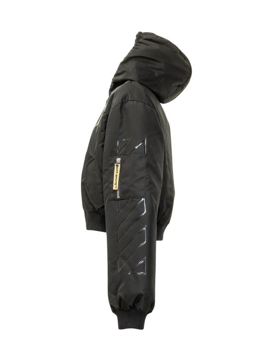 26FW [키즈] 오프화이트 자켓 44GEH005F26F00 1002 BLACK T - OFF WHITE
