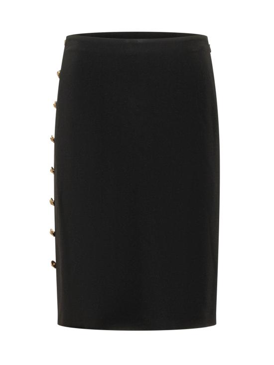 26FW 베르사체 미디 스커트 10269161A13362 1B000 BLACK