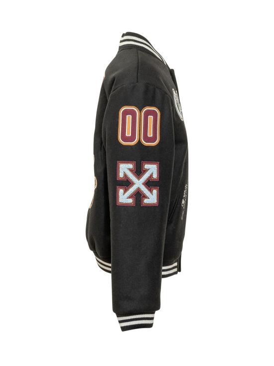 26FW [키즈] 오프화이트 자켓 44BEH001F26F00 1001 BLACK - OFF WHITE