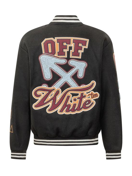 26FW [키즈] 오프화이트 자켓 44BEH001F26F00 1001 BLACK - OFF WHITE