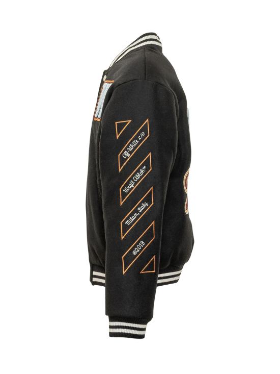 26FW [키즈] 오프화이트 자켓 44BEH001F26F00 1001 BLACK - OFF WHITE