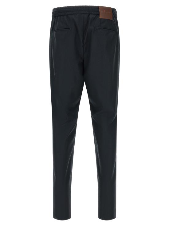 26FW 키톤 스트레이트 팬츠 빨간색 단추 바지 파란색 - KITON